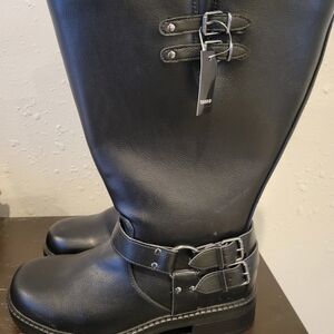NEW Torrid Black Tall Buckle Boots